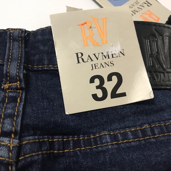 RAVMEN Men’s Jeans Denim Size 32 Slim Straight - Picture 6 of 7